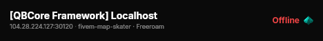 [QBCore Framework] Localhost live status badge