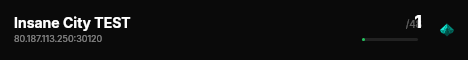 Insane City TEST live status badge