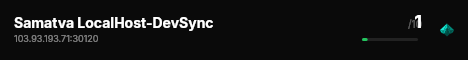 Samatva LocalHost-DevSync live status badge