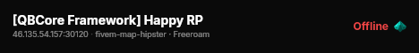 [QBCore Framework] Happy RP live status badge
