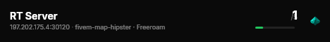 RT Server live status badge