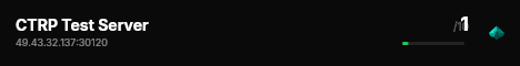 CTRP Test Server live status badge