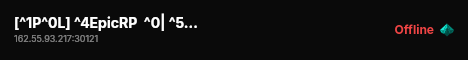 [^1P^0L] ^4EpicRP  ^0| ^5DEV ^0| ^4discord.gg/epicrp live status badge