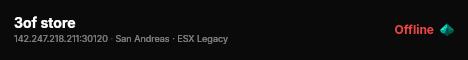 3of store  live status badge