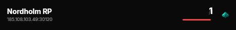 Nordholm RP live status badge