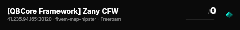[QBCore Framework] Zany CFW live status badge