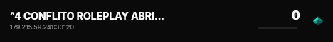 ^4 CONFLITO ROLEPLAY ABRIU HOJE!👑 live status badge