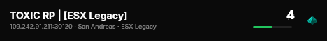 TOXIC RP | [ESX Legacy] live status badge