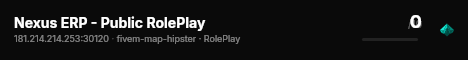 Nexus ERP - Public RolePlay live status badge