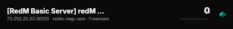 [RedM Basic Server] redM test server live status badge