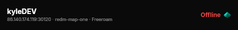 kyleDEV live status badge
