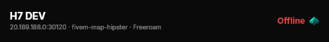 H7 DEV  live status badge