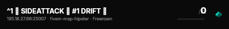^1 ✦ SIDEATTACK ✦ #1 DRIFT ✦ live status badge
