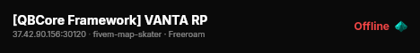 [QBCore Framework] VANTA RP live status badge