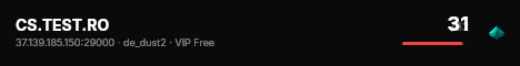 CS.TEST.RO live status badge