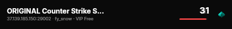 ORIGINAL Counter Strike Server live status badge