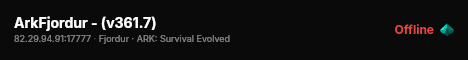 ArkFjordur - (v361.7) live status badge