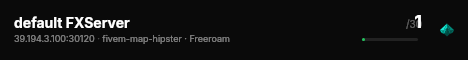default FXServer live status badge