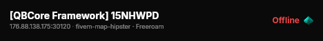 [QBCore Framework] 15NHWPD live status badge