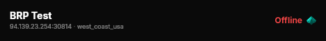 BRP Test live status badge