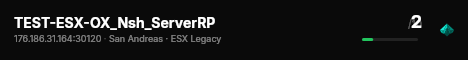 TEST-ESX-OX_Nsh_ServerRP live status badge