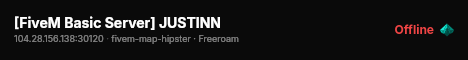 [FiveM Basic Server] JUSTINN live status badge