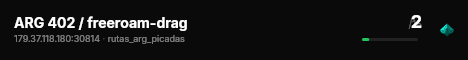 ARG 402 / freeroam-drag live status badge