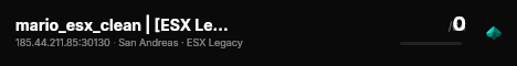 mario_esx_clean | [ESX Legacy] live status badge