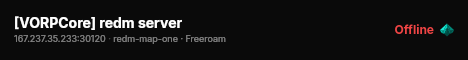 [VORPCore] redm server live status badge