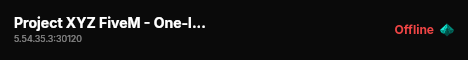 Project XYZ FiveM - One-last-time live status badge
