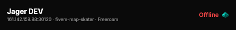 Jager DEV live status badge