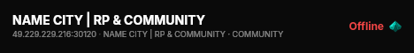 NAME CITY | RP & COMMUNITY live status badge