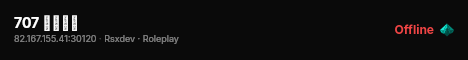 متجر 707 live status badge