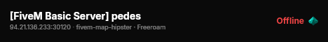 [FiveM Basic Server] pedes live status badge