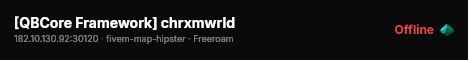 [QBCore Framework] chrxmwrld live status badge