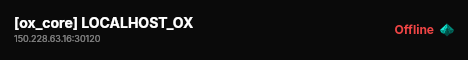 [ox_core] LOCALHOST_OX live status badge