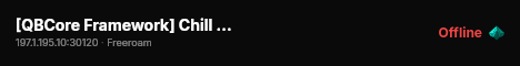 [QBCore Framework] Chill Zone live status badge
