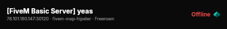 [FiveM Basic Server] yeas live status badge