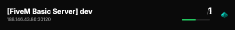 [FiveM Basic Server] dev live status badge