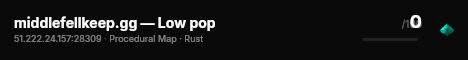 middlefellkeep.gg — Low pop live status badge