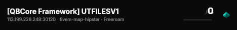 [QBCore Framework] UTFILESV1 live status badge