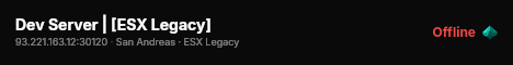 Dev Server | [ESX Legacy] live status badge