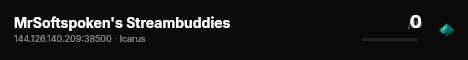 MrSoftspoken's Streambuddies live status badge