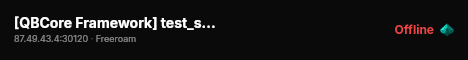 [QBCore Framework] test_serverliv live status badge