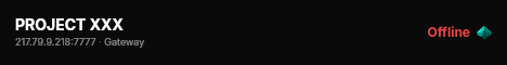 PROJECT XXX live status badge