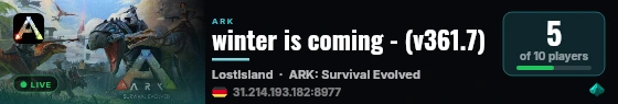winter is coming - (v361.7) live status badge