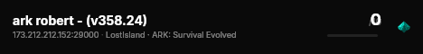 ark robert - (v358.24) live status badge