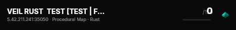 VEIL RUST  TEST [TEST | FOR ADMINS] live status badge