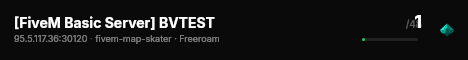 [FiveM Basic Server] BVTEST live status badge