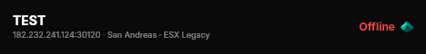 TEST live status badge